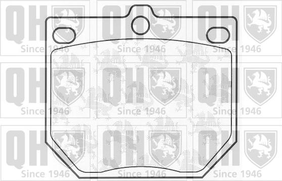 Quinton Hazell BP231 - Brake Pad Set, disc brake www.autospares.lv