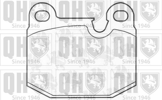 Quinton Hazell BP220 - Brake Pad Set, disc brake www.autospares.lv