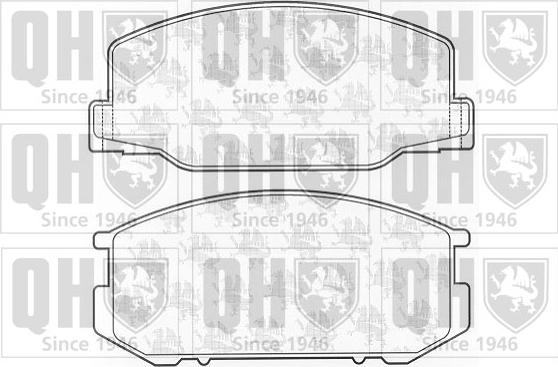 Quinton Hazell BP276 - Brake Pad Set, disc brake www.autospares.lv