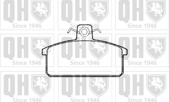 Quinton Hazell BP270 - Тормозные колодки, дисковые, комплект www.autospares.lv