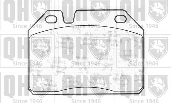 Quinton Hazell BP273 - Brake Pad Set, disc brake www.autospares.lv