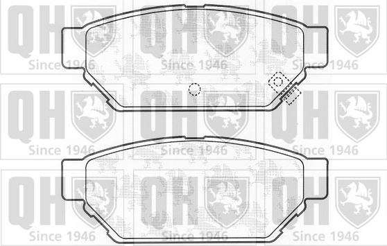 Quinton Hazell BP798 - Brake Pad Set, disc brake www.autospares.lv