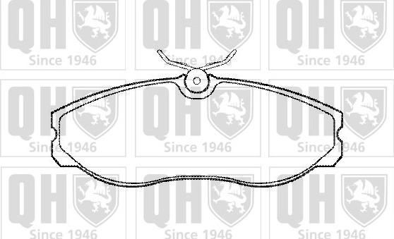 Quinton Hazell BP797 - Тормозные колодки, дисковые, комплект www.autospares.lv