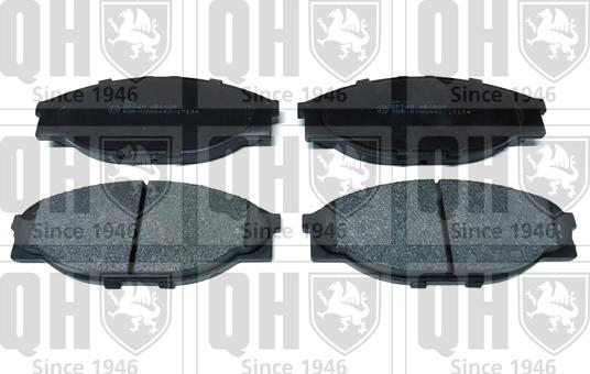 Quinton Hazell BP749 - Brake Pad Set, disc brake www.autospares.lv