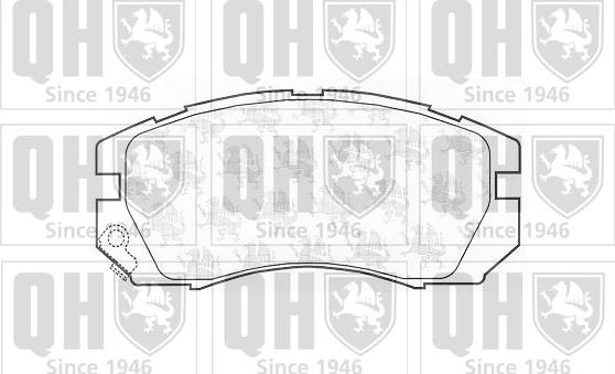 Quinton Hazell BP744 - Bremžu uzliku kompl., Disku bremzes www.autospares.lv