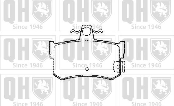 Quinton Hazell BP745 - Bremžu uzliku kompl., Disku bremzes www.autospares.lv