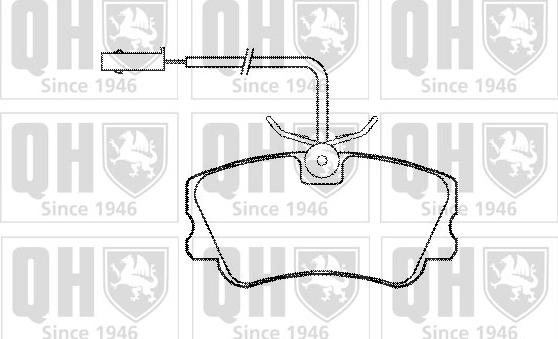 Quinton Hazell BP748 - Bremžu uzliku kompl., Disku bremzes www.autospares.lv