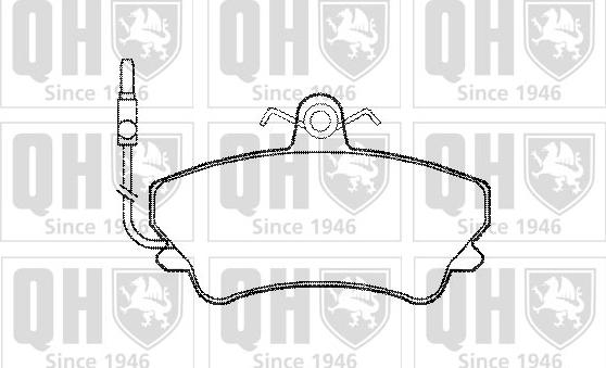 Quinton Hazell BP743 - Bremžu uzliku kompl., Disku bremzes www.autospares.lv