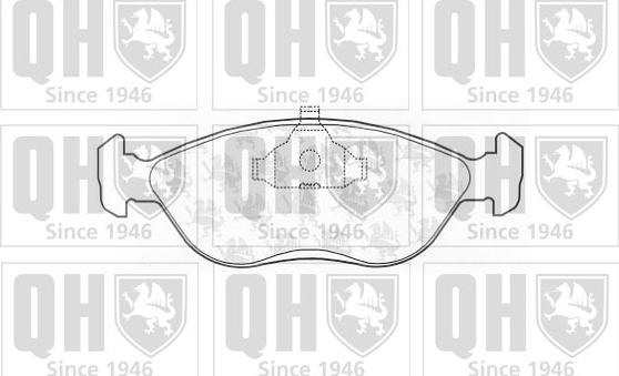 Quinton Hazell BP747 - Bremžu uzliku kompl., Disku bremzes www.autospares.lv