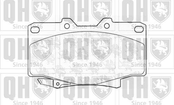 Quinton Hazell BP755 - Bremžu uzliku kompl., Disku bremzes autospares.lv