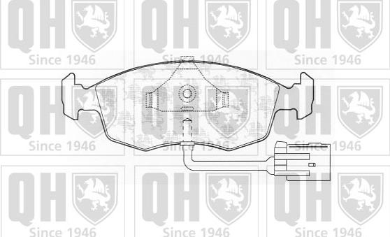 Quinton Hazell BP760 - Bremžu uzliku kompl., Disku bremzes autospares.lv