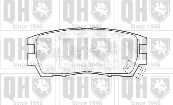 Quinton Hazell BP761 - Тормозные колодки, дисковые, комплект www.autospares.lv