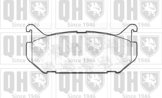 Quinton Hazell BP762 - Bremžu uzliku kompl., Disku bremzes www.autospares.lv