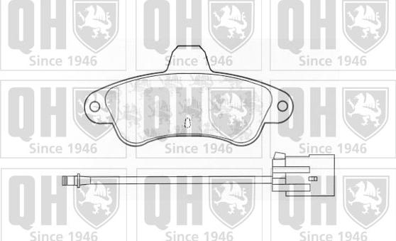 Quinton Hazell BP767 - Bremžu uzliku kompl., Disku bremzes www.autospares.lv