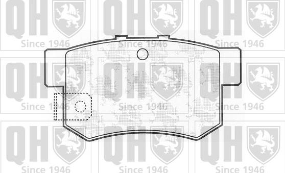 Quinton Hazell BP704 - Brake Pad Set, disc brake www.autospares.lv