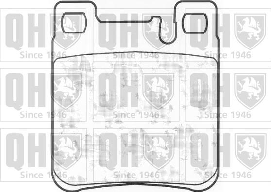 Quinton Hazell BP706 - Bremžu uzliku kompl., Disku bremzes www.autospares.lv