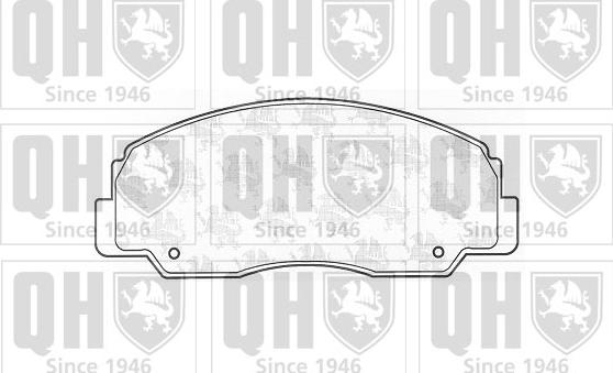 Quinton Hazell BP719 - Тормозные колодки, дисковые, комплект www.autospares.lv