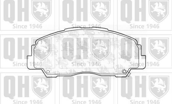 Quinton Hazell BP710 - Bremžu uzliku kompl., Disku bremzes www.autospares.lv