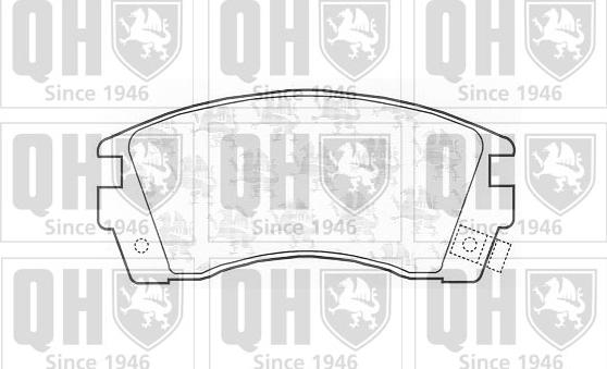 Quinton Hazell BP736 - Brake Pad Set, disc brake www.autospares.lv