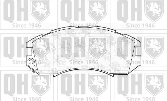 Quinton Hazell BP721 - Brake Pad Set, disc brake www.autospares.lv