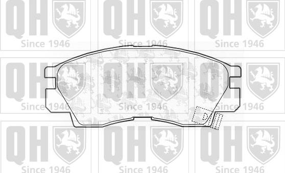 Quinton Hazell BP723 - Brake Pad Set, disc brake www.autospares.lv