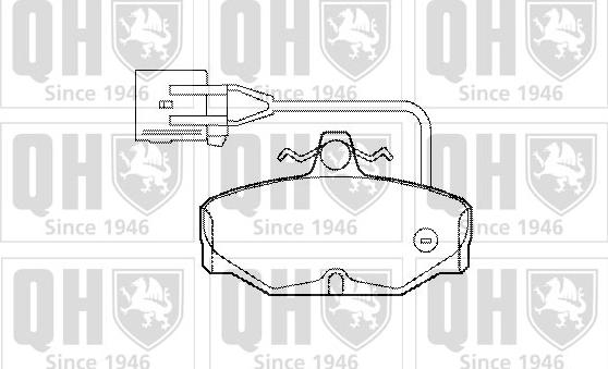 Quinton Hazell BP771 - Bremžu uzliku kompl., Disku bremzes www.autospares.lv