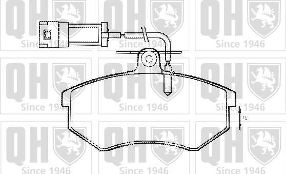 Quinton Hazell BP778 - Bremžu uzliku kompl., Disku bremzes www.autospares.lv