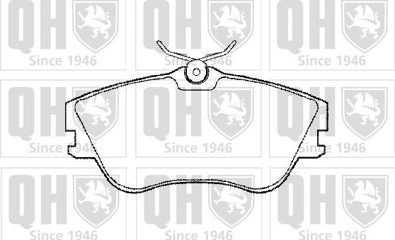 Quinton Hazell BP772 - Bremžu uzliku kompl., Disku bremzes www.autospares.lv