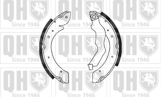 Quinton Hazell BS955 - Brake Shoe Set www.autospares.lv