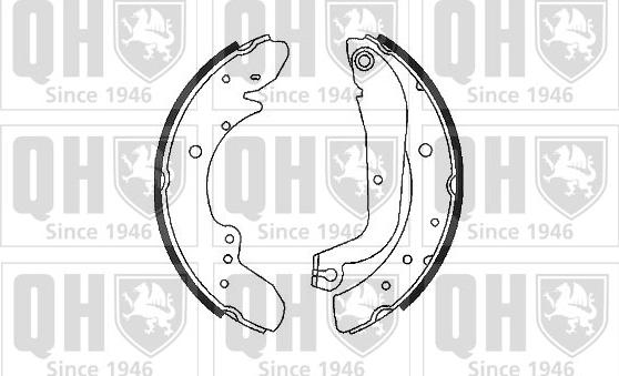 Quinton Hazell BS956 - Brake Shoe Set www.autospares.lv