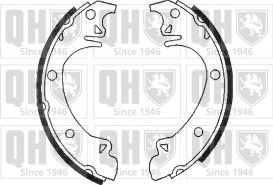 Quinton Hazell BS900 - Brake Shoe Set www.autospares.lv