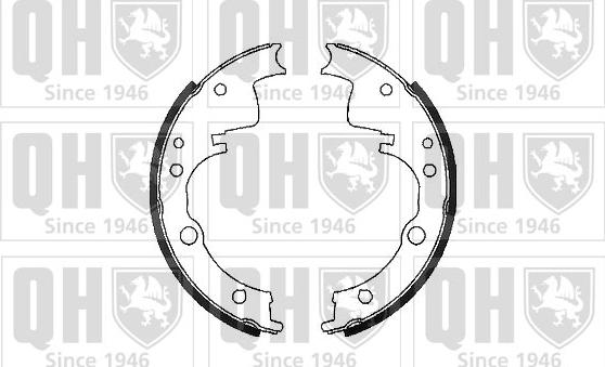 Quinton Hazell BS989 - Bremžu loku komplekts www.autospares.lv