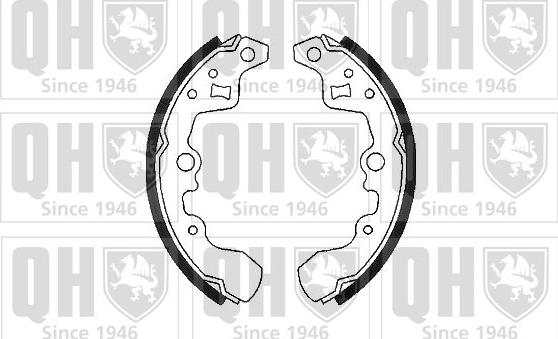 Quinton Hazell BS930 - Комплект тормозных колодок, барабанные www.autospares.lv