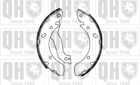 Quinton Hazell BS924 - Brake Shoe Set www.autospares.lv