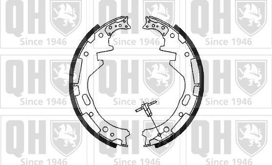 Quinton Hazell BS925 - Bremžu loku komplekts www.autospares.lv