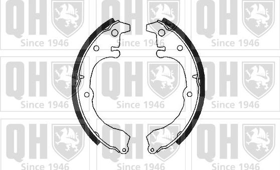 Quinton Hazell BS599 - Brake Shoe Set www.autospares.lv