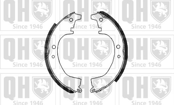 Quinton Hazell BS598 - Brake Shoe Set www.autospares.lv