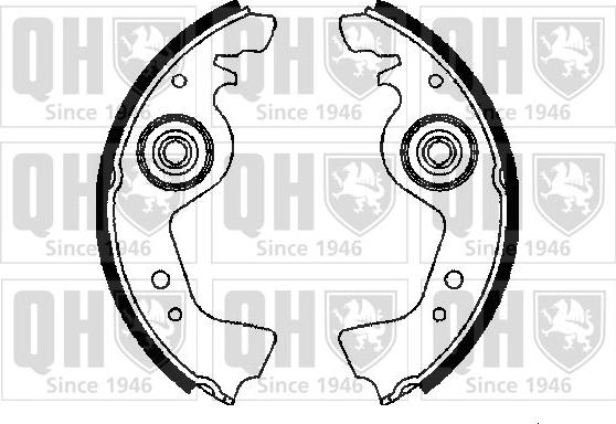 Quinton Hazell BS544 - Brake Shoe Set www.autospares.lv