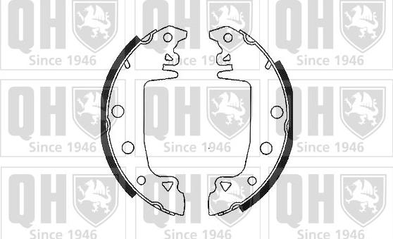 Quinton Hazell BS546 - Brake Shoe Set www.autospares.lv