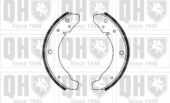 Quinton Hazell BS543 - Brake Shoe Set www.autospares.lv