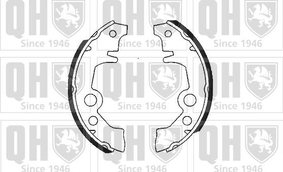 Quinton Hazell BS554 - Brake Shoe Set www.autospares.lv