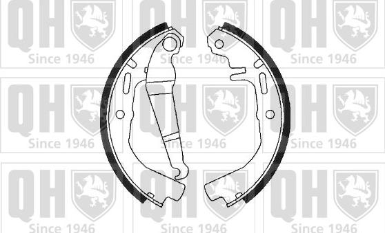 Quinton Hazell BS560 - Bremžu loku komplekts autospares.lv