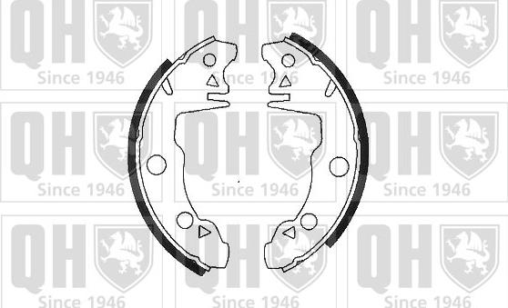 Quinton Hazell BS567 - Brake Shoe Set www.autospares.lv