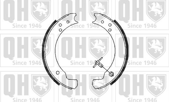 Quinton Hazell BS511 - Комплект тормозных колодок, барабанные www.autospares.lv