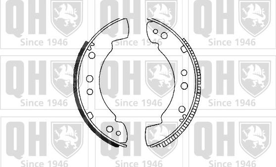 Quinton Hazell BS531 - Brake Shoe Set www.autospares.lv