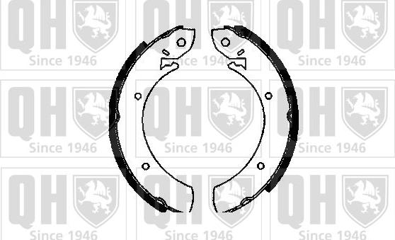 Quinton Hazell BS522 - Brake Shoe Set www.autospares.lv