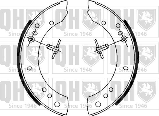 Quinton Hazell BS579 - Bremžu loku komplekts www.autospares.lv