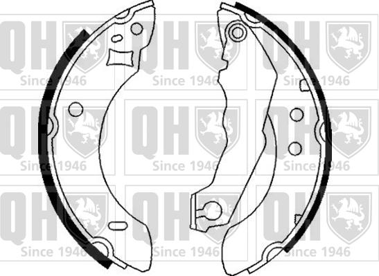 Quinton Hazell BS571 - Brake Shoe Set www.autospares.lv