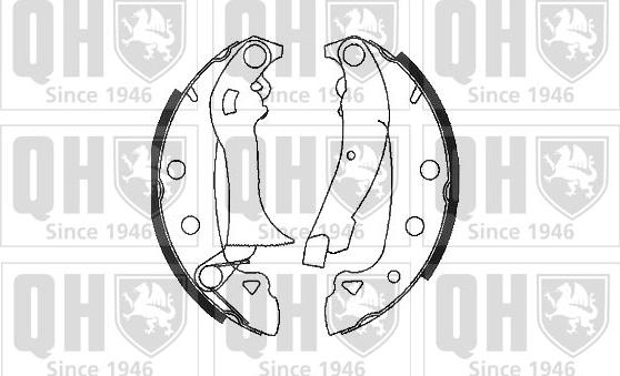 Quinton Hazell BS698 - Brake Shoe Set www.autospares.lv