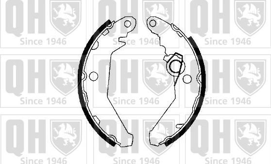 Quinton Hazell BS668 - Brake Shoe Set www.autospares.lv